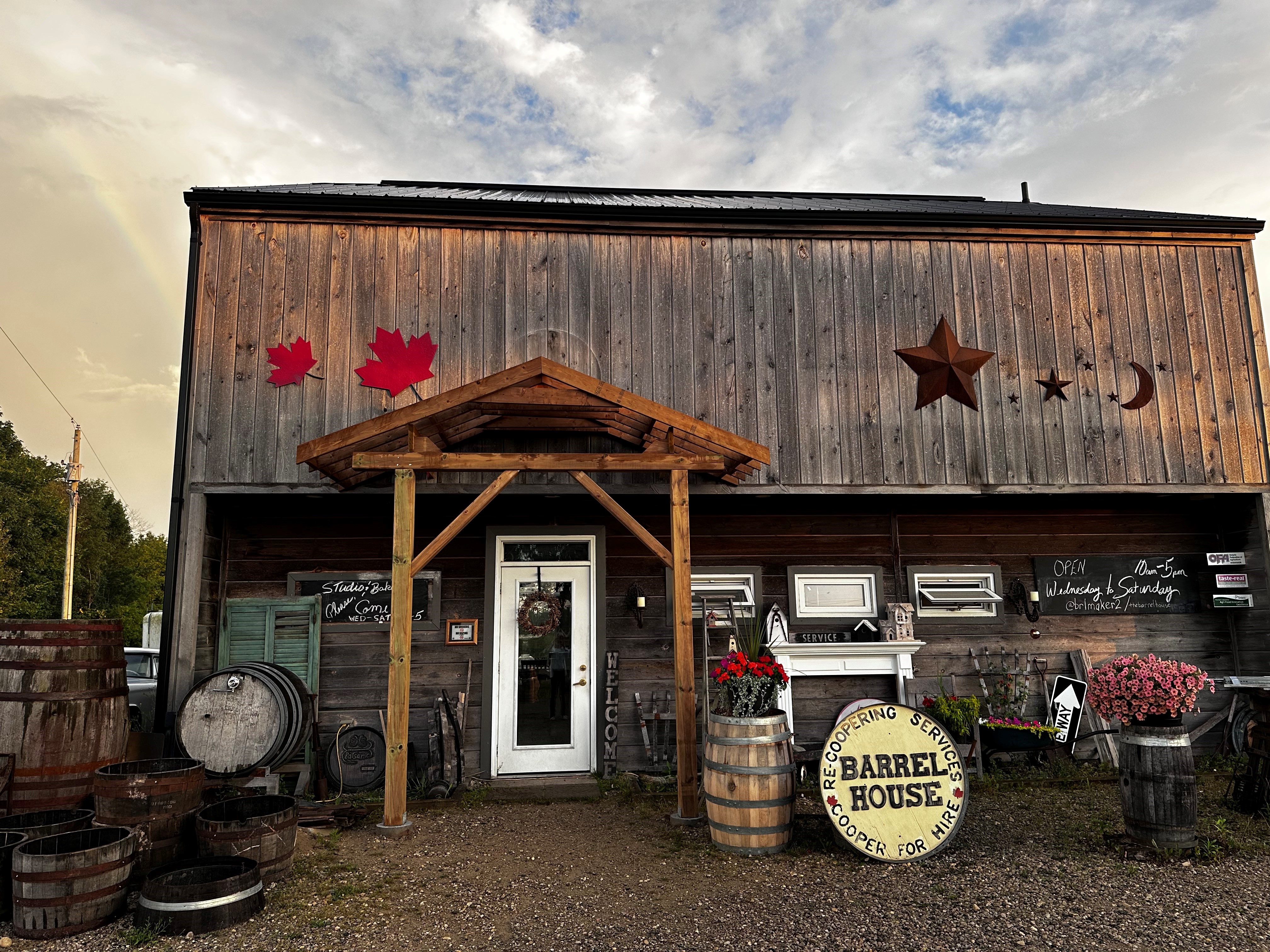 A photo of the frontage of The Barrel House.