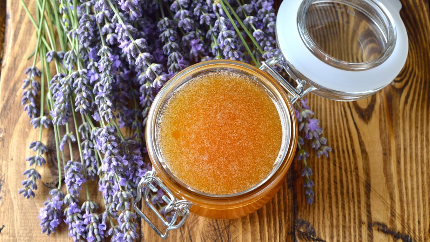 Honey in a jar