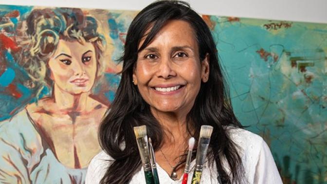 Potrait of Indra Dosanjh