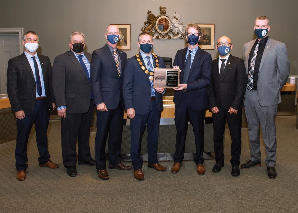 Engineering Services Department with the award