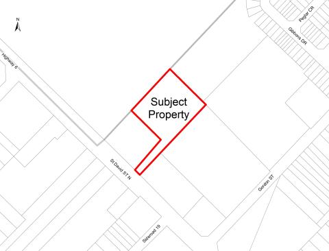 Subject lands map.