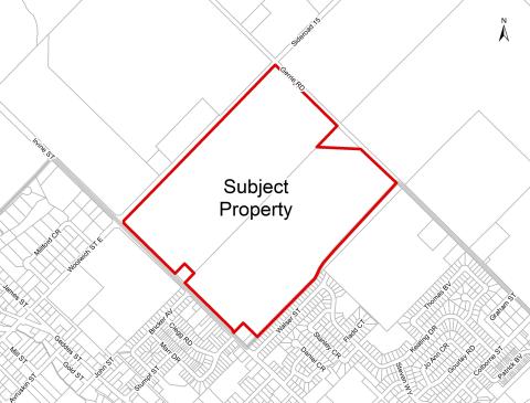 Subject Lands map