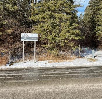 Entrance to Smale tract.