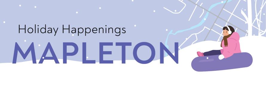 Holiday Happenings in Mapleton banner